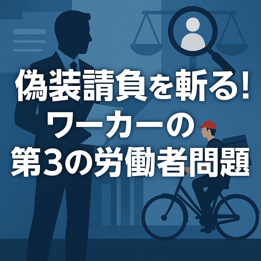 偽装請負を斬る！プラットフォームワーカーの第3の労働者問題