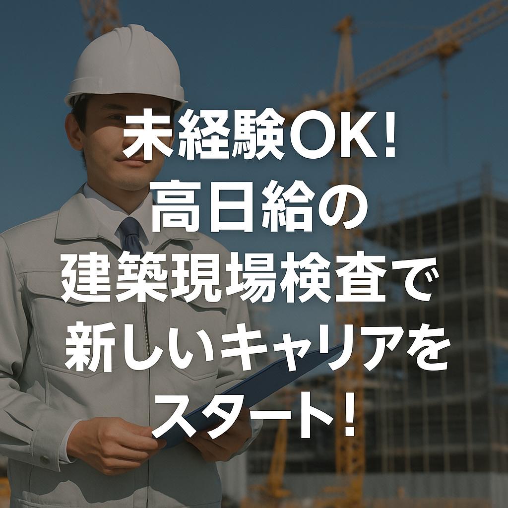 未経験OK！高日給の建築現場検査で新しいキャリアをスタート！