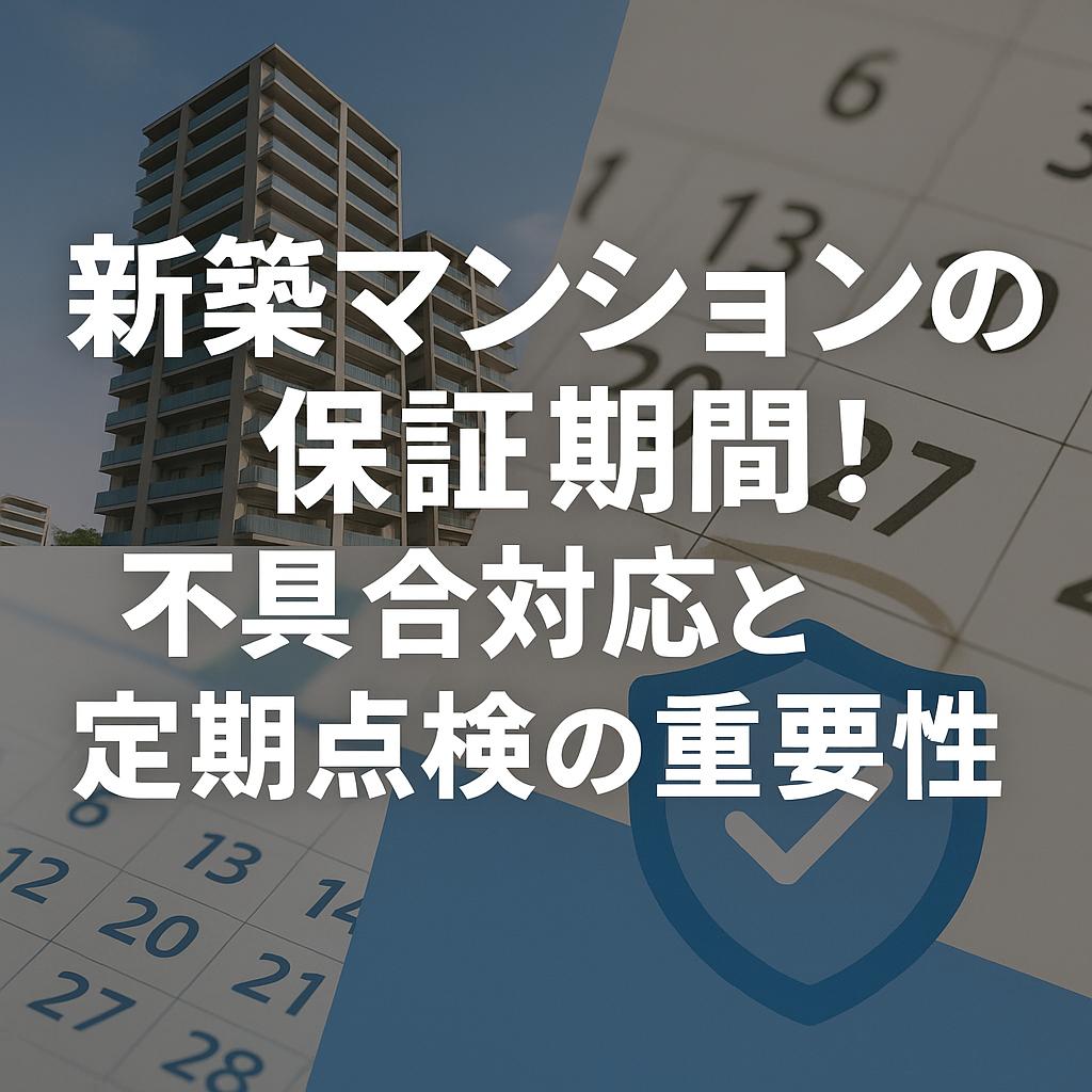 新築マンションの保証期間！不具合対応と定期点検の重要性