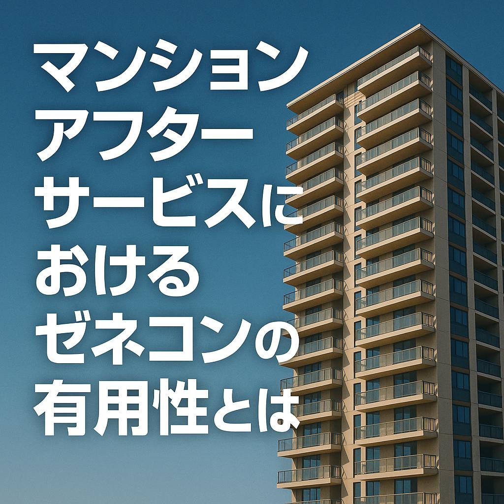 マンションアフターサービスにおけるゼネコンの有用性とは
