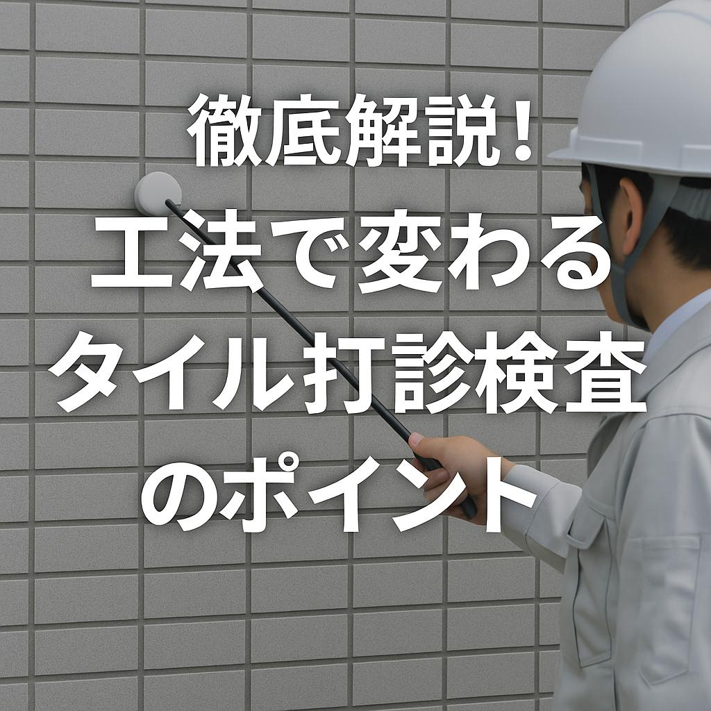 徹底解説！工法で変わるタイル打診検査のポイント