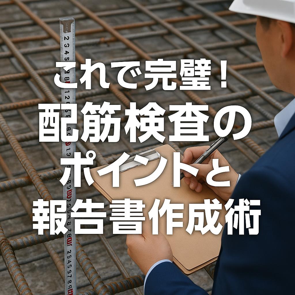 これで完璧！配筋検査のポイントと報告書作成術