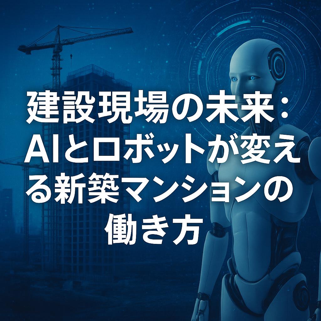 建設現場の未来：AIとロボットが変える新築マンションの働き方