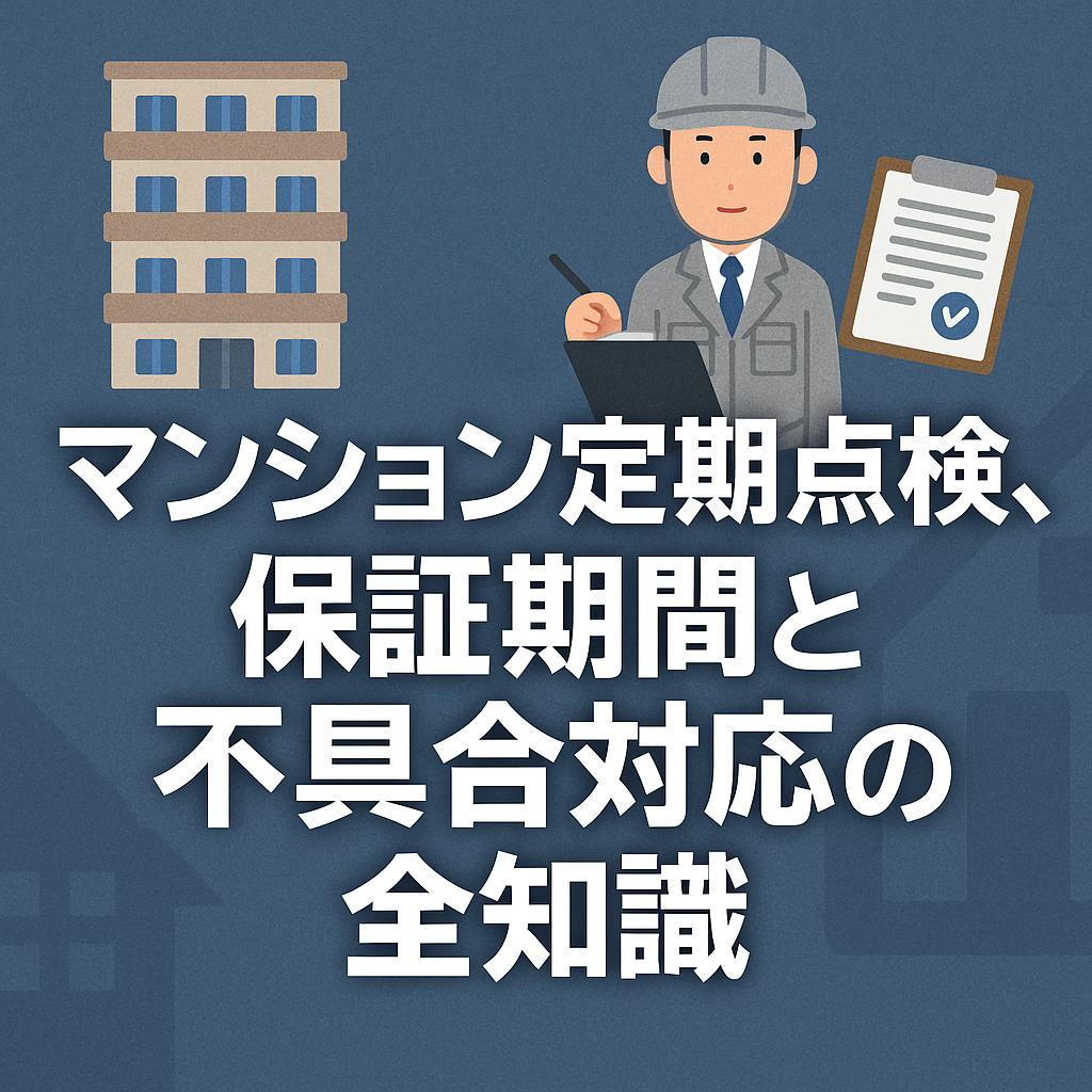 マンション定期点検、ゼネコン保証期間と不具合対応の全知識