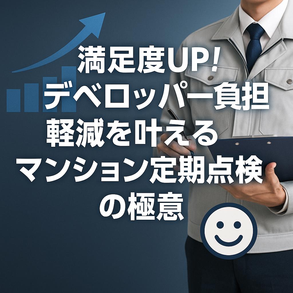 満足度UP！施主負担軽減を叶えるマンション定期点検の極意