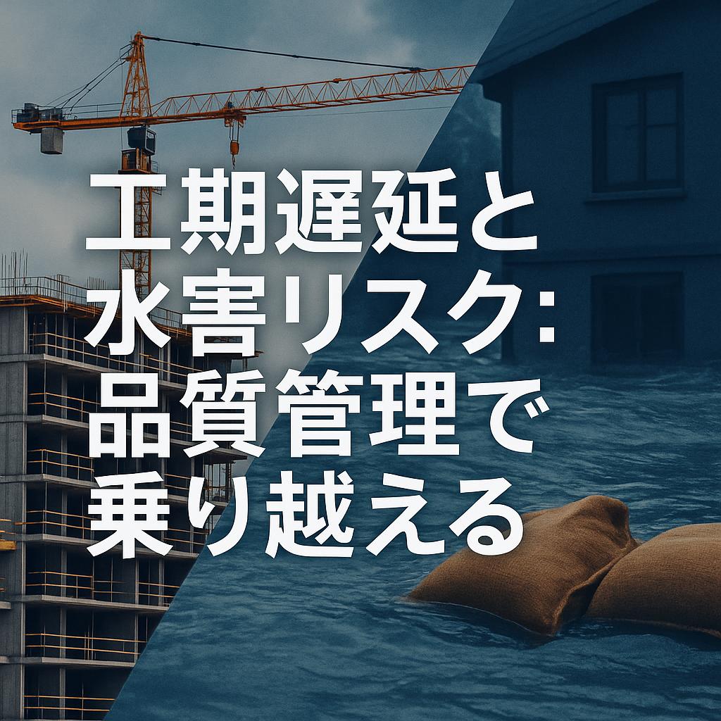 工期遅延と水害リスク：品質管理で乗り越える