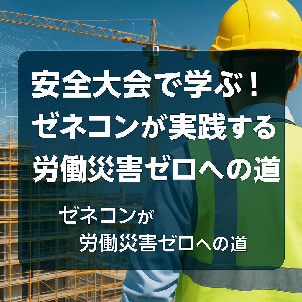 安全大会で学ぶ！ゼネコンが実践する労働災害ゼロへの道
