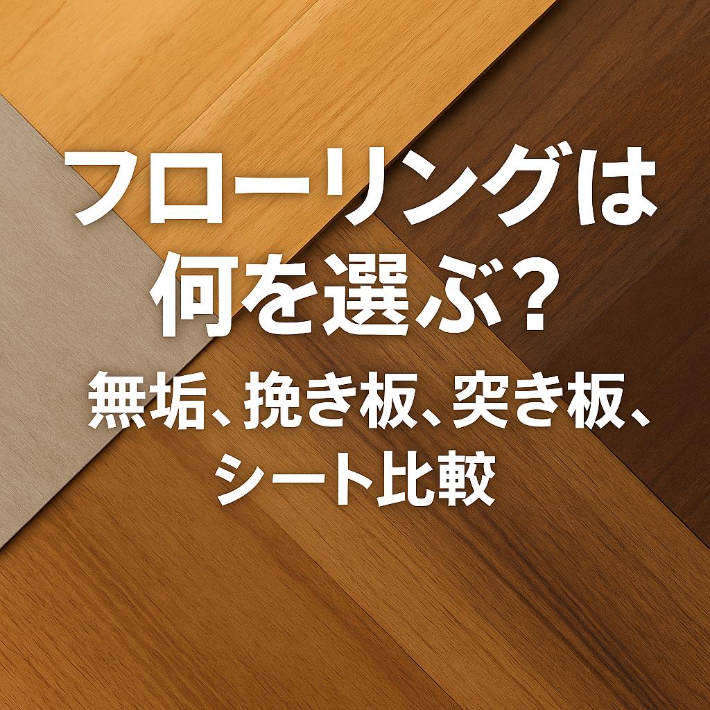 フローリングは何を選ぶ？無垢、挽き板、突き板、シート比較