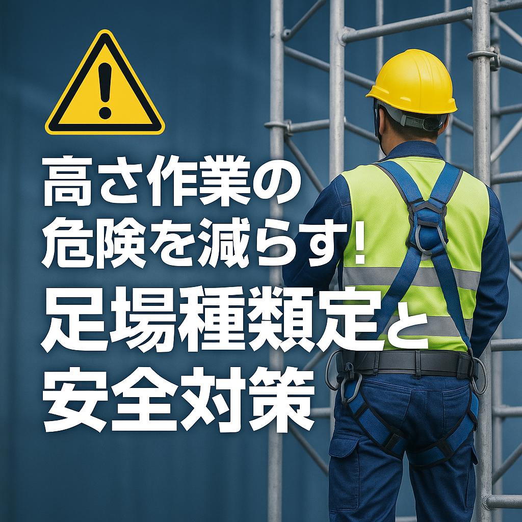 高さ作業の危険を減らす！足場種類選定と安全対策