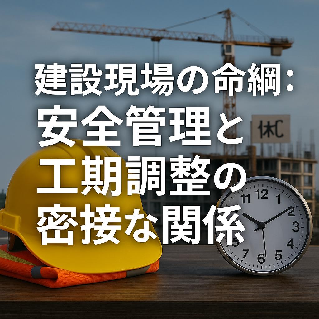 建設現場の命綱：安全管理と工期調整の密接な関係