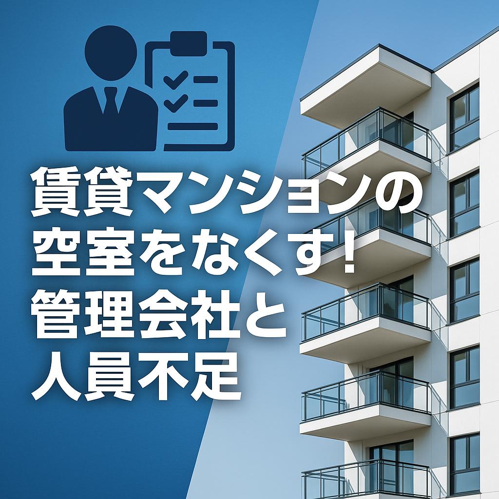賃貸マンションの空室をなくす！管理会社と人員不足