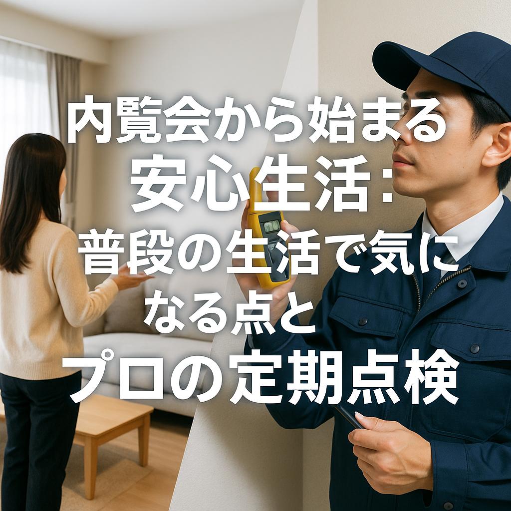 内覧会から始まる安心生活：普段の生活で気になる点とプロの定期点検