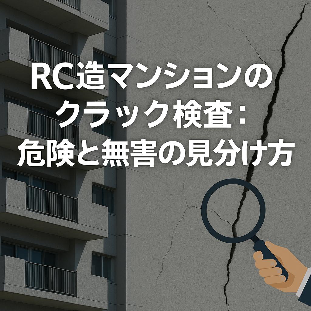 RC造マンションのクラック検査：危険と無害の見分け方