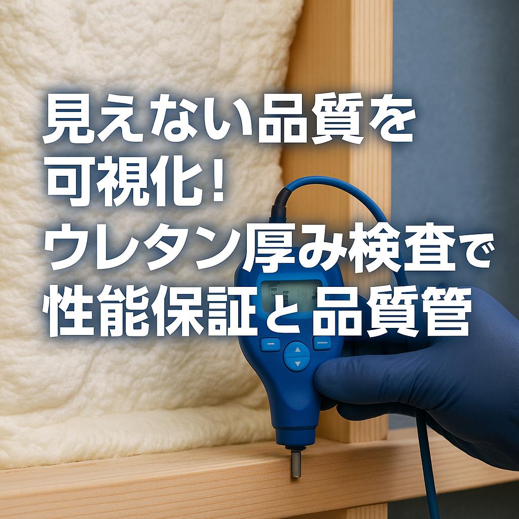 見えない品質を可視化！ウレタン厚み検査で性能保証と品質管理