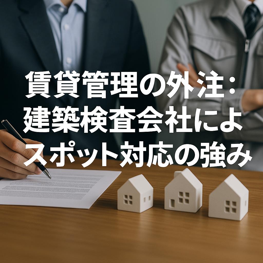 賃貸管理の外注：建築検査会社によるスポット対応の強み