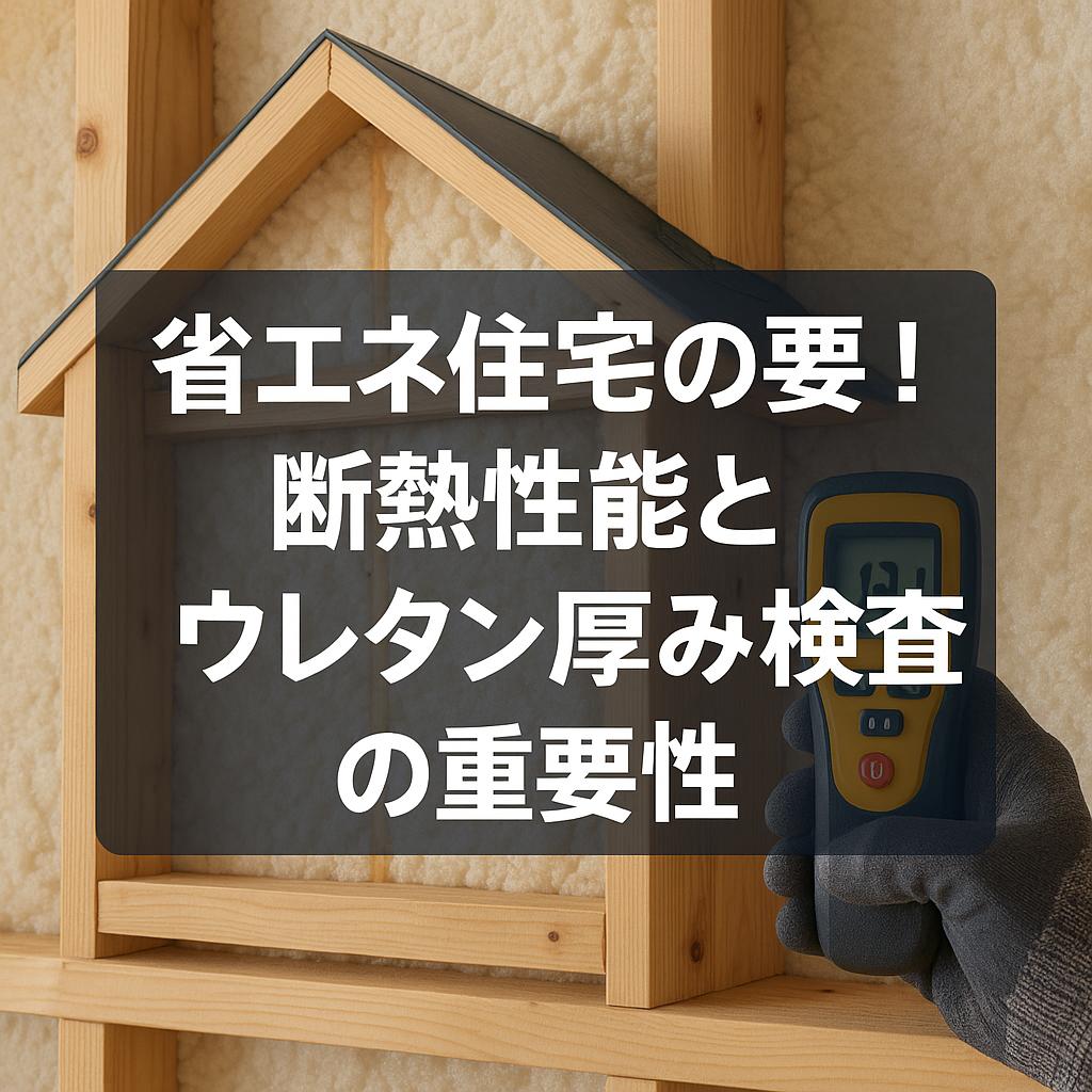 省エネ住宅の要！断熱性能とウレタン厚み検査の重要性