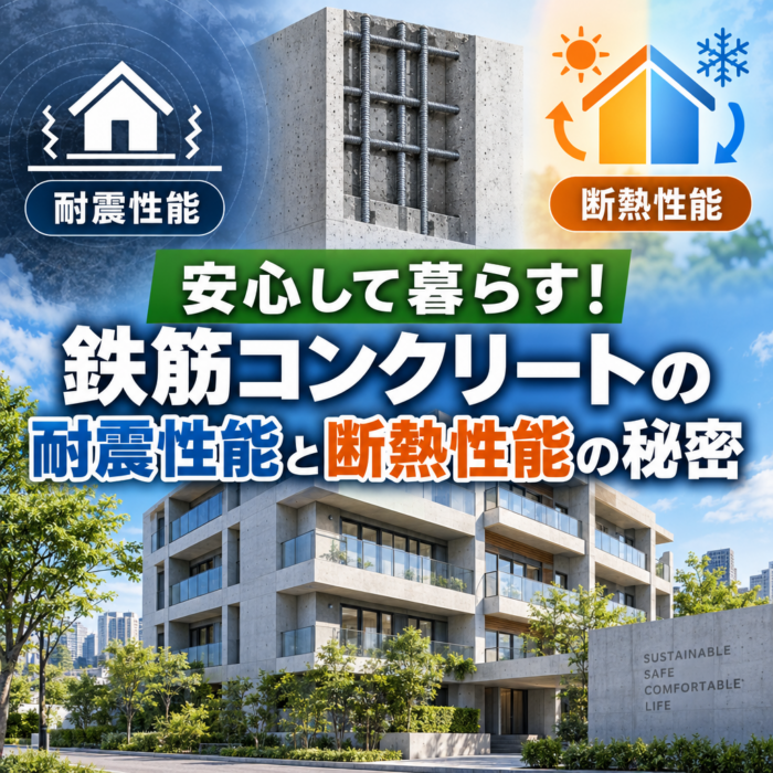 安心して暮らす！鉄筋コンクリートの耐震性能と断熱性能の秘密